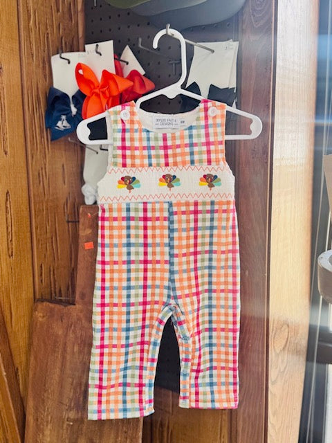 Boys Multi Color Fall Romper