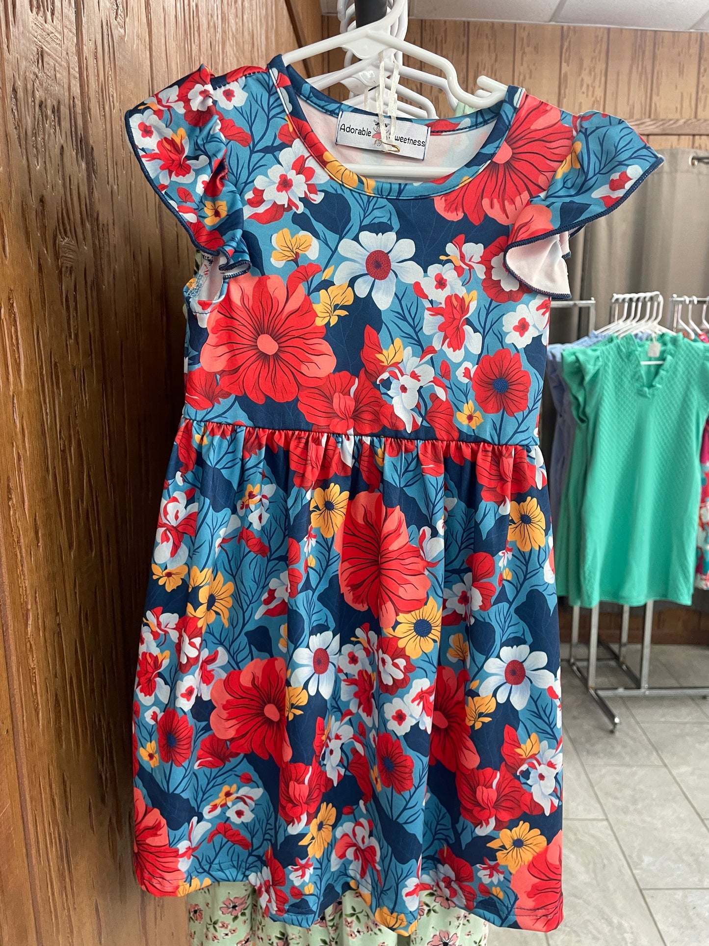 Little Girls Floral Dress