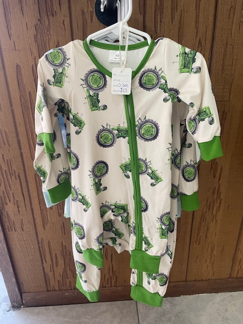 Green Tractor PJs