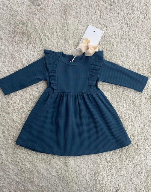 Navy Long Sleeve Dress